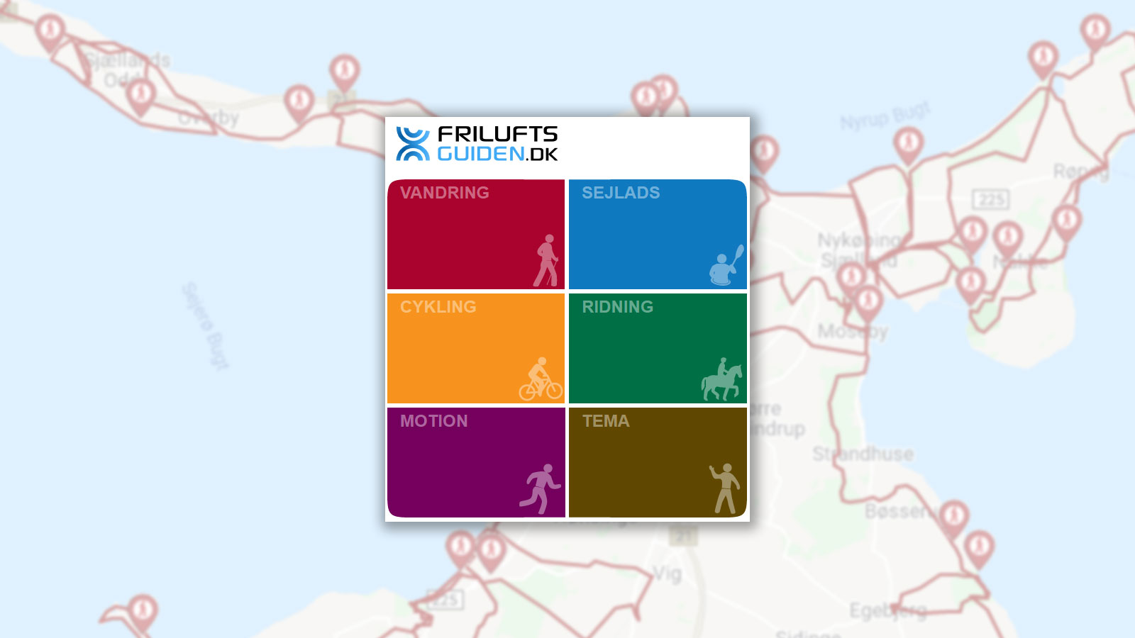Friluftsguiden | Ruteplanlægger | Aktiv ferie | Odsherred | Sjælland | Danmark