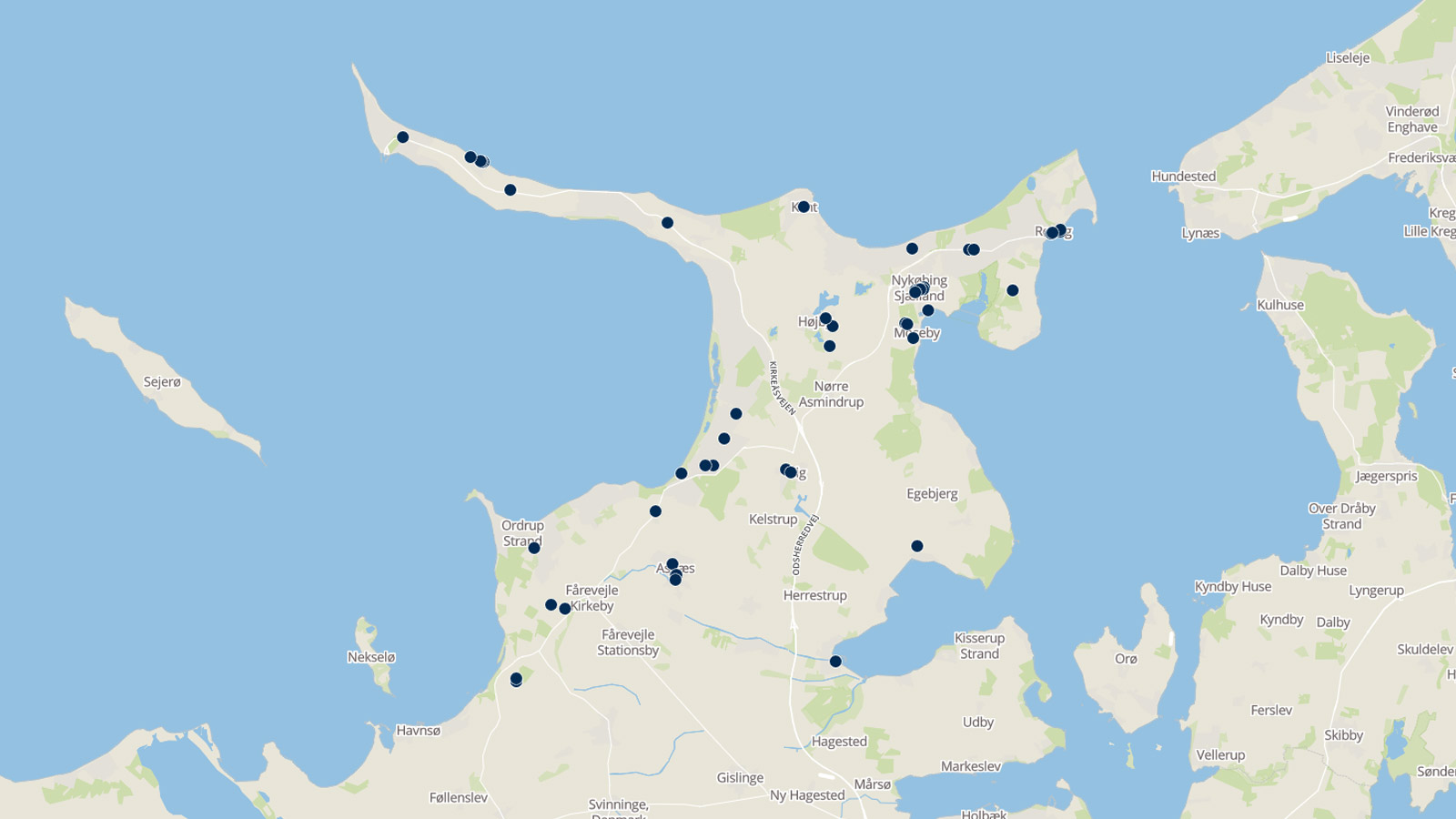 Restauranter | Spisesteder | Caféer | Odsherred | Sjælland | Danmark