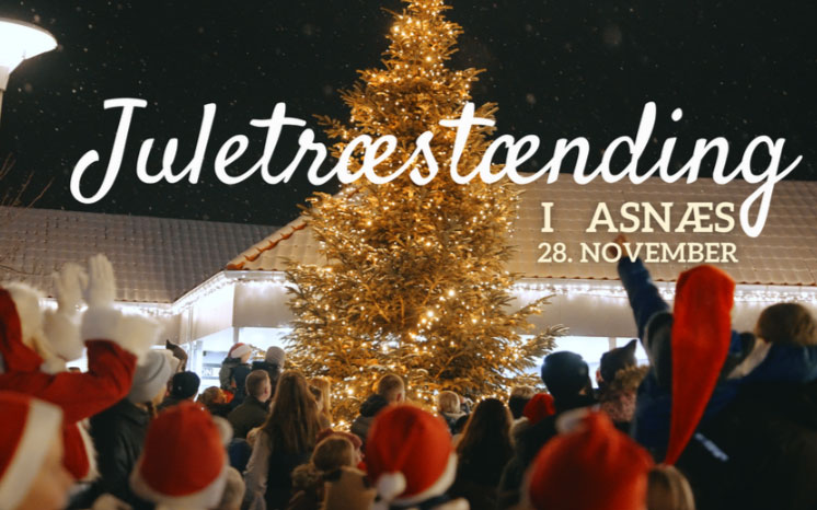 Juletræet tændes | Asnæs Centret | 2025 | Odsherred | Sjælland